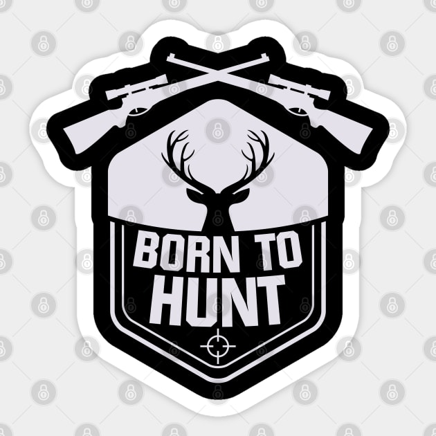 ✪ Born to hunt ✪ vintage hunter badge Sticker by Naumovski
